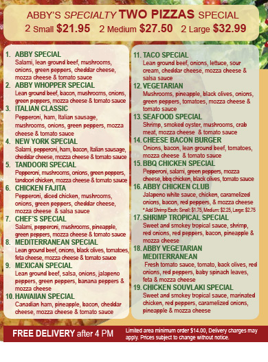 Pizza place ford road menu #3